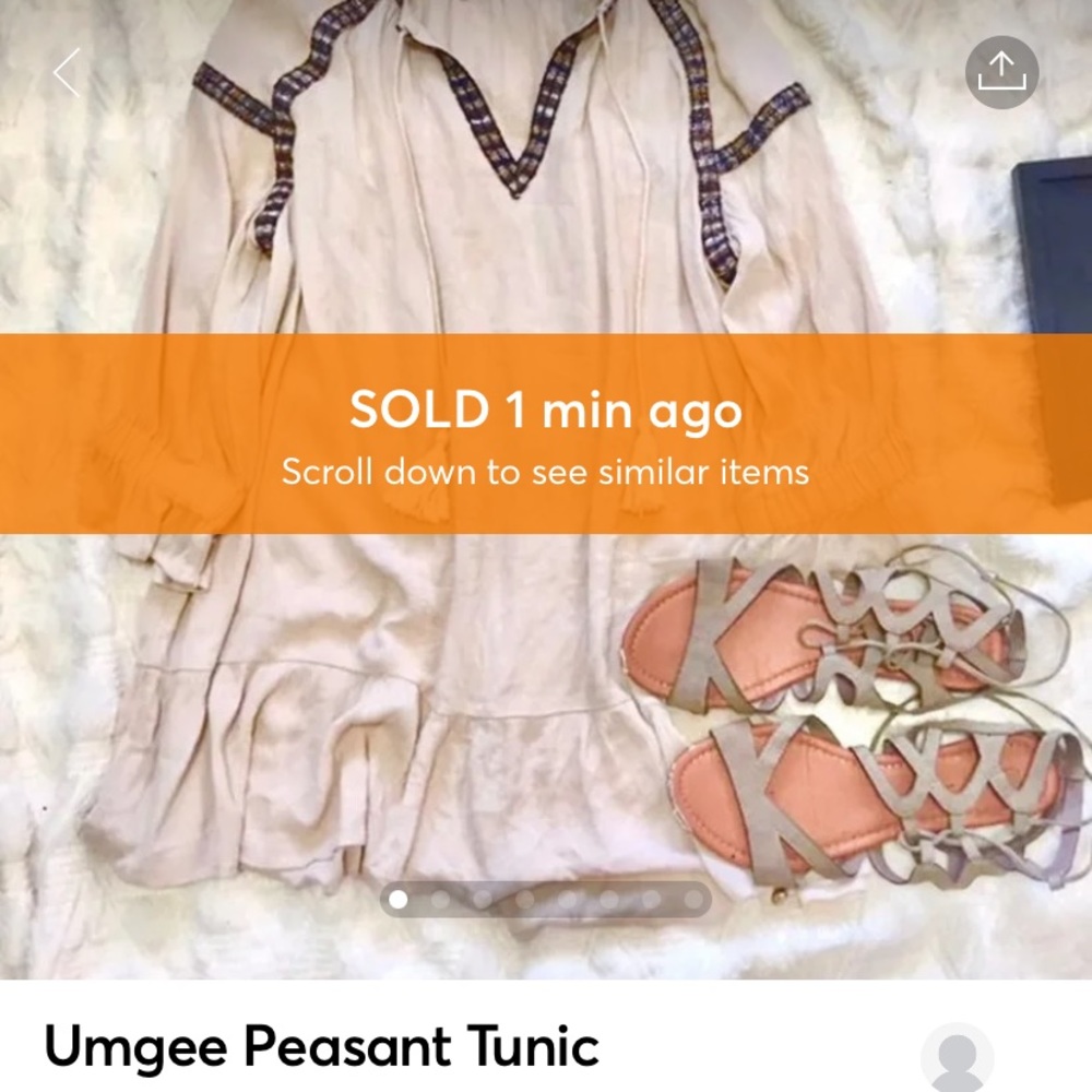 3/$40 💖Boho UMGEE peasant top